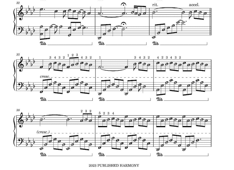 Nuvole Bianche (white Clouds) Ludovico Einaudi Piano Sheet Music Score ...