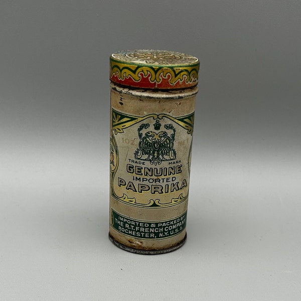 Antique French's Genuine Paprika Tin