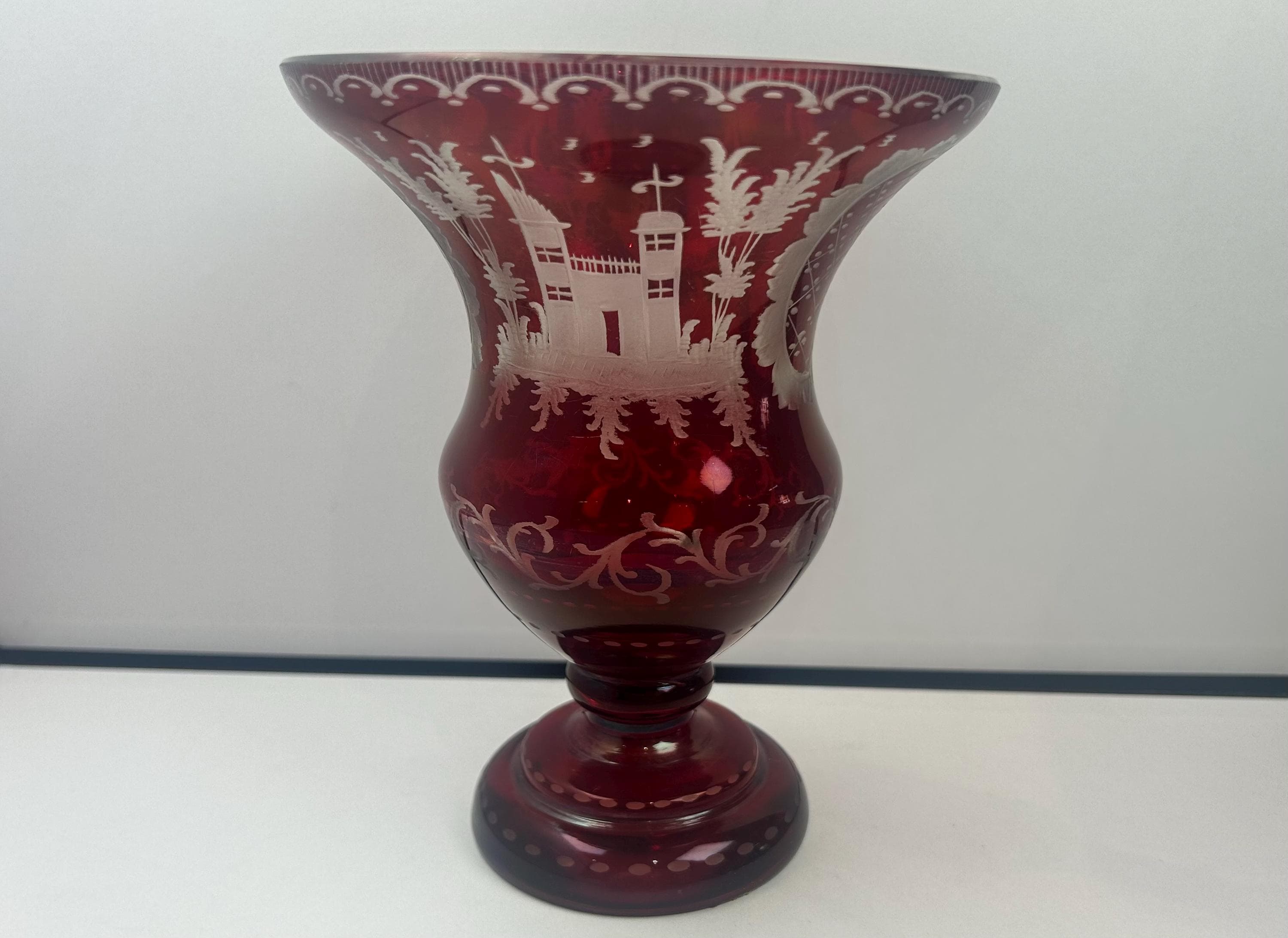 Bohemian glass vase - Etsy 日本