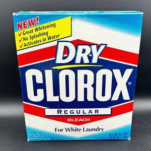 Vintage droge Clorox-doos uit 1999