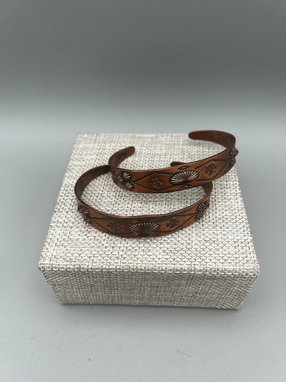 Navajo Copper Thunderbird Bracelets — Pair - Etsy