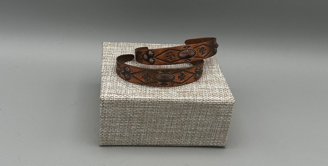 Navajo Copper Thunderbird Bracelets — Pair - Etsy