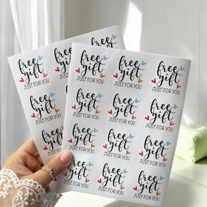 GRATIS stickers cadeau voor kleine bedrijven| Etiketten| Verpakkingsstickers| Verpakkingsetiketten| Zakelijke etiketten | Gratis cadeau, speciaal voor jou | Verpakking van 24 stuks