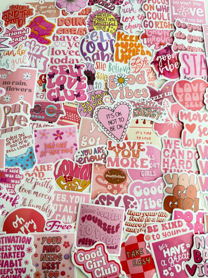 Self Love Sticker Pack | Mental Health Stickers | Positive Affirmation ...