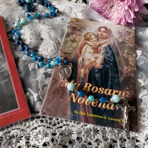 Blue Agate Gemstone Rosary