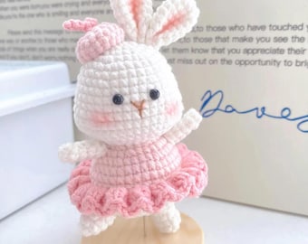 Ballet Bunny Crochet Pattern: Amigurumi Rabbit Plushie (PDF Pattern)