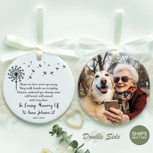 Personalized Memorial Christmas Ornament • Remembrance Keepsake