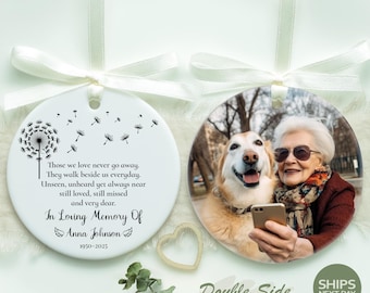 Personalized Memorial Christmas Ornament • Remembrance Keepsake