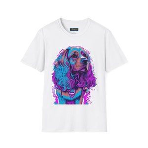 Cocker Spaniel Vaporwave /  Unisex Softstyle T-Shirt