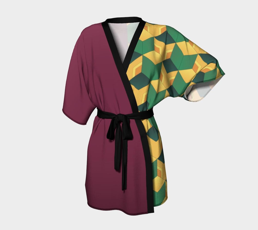 Giyu Tomioka Inspired Kimono Robe Become Anime Series - Etsy Australia