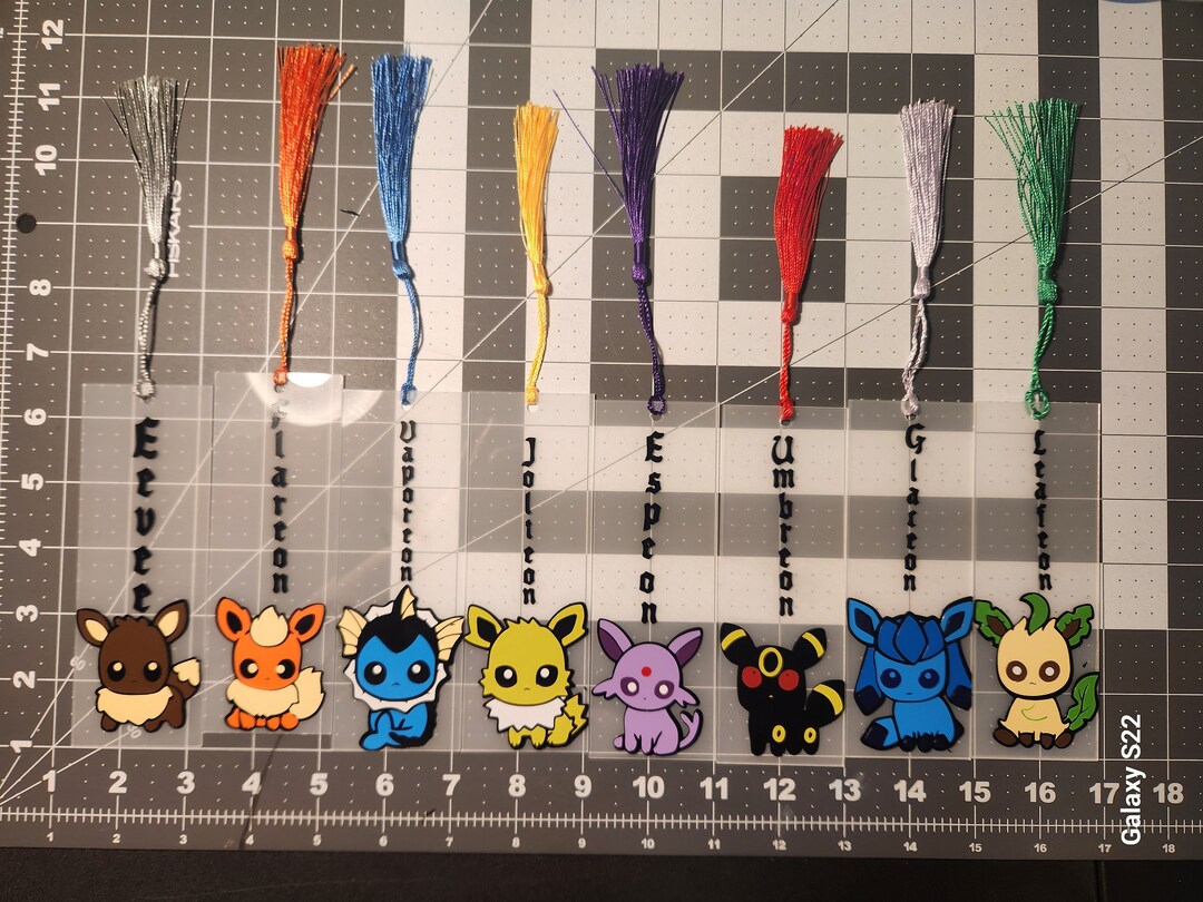 Eeveelution Acrylic Bookmarks - Etsy