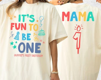 It's Fun to Be One Birthday Shirts, Comfort Colors Custom Matching Family Shirts, Fun Theme 1st Birthday Girl Boy Outfit