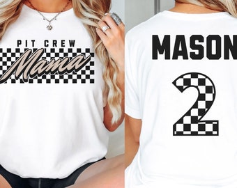 Race Car Birthday Family Matching Shirts, Tan Two Fast Birthday Tshirts, Fast One Birthday, Pit Crew Mama Dada Sweatshirt, Third Gear