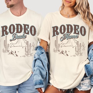 First Rodeo Birthday Party Matching Family Shirts, Western 1st Rodeo Mama Daddy Tshirts, Blue Cowboy 1st Birthday Boy Outfit, Mommy and Me