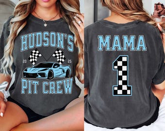 Race Car Birthday Shirt, Pit Crew Shirt, Family Matching Shirts, First Birthday Boy Outfit, Two Fast, Fast One, Racing Comfort Colors Shirt