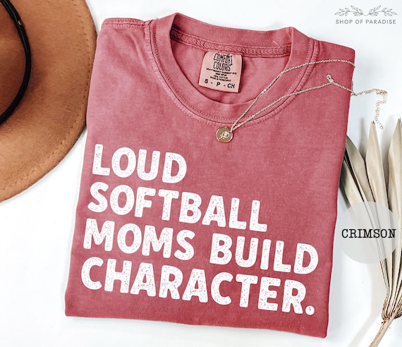 Softball Mom Shirt, Comfort Colors, Softball Mama Sweatshirt, Mother's Day Gift, Sports Mom Gift, Game Day Shirt, Funny Softball Shirt
