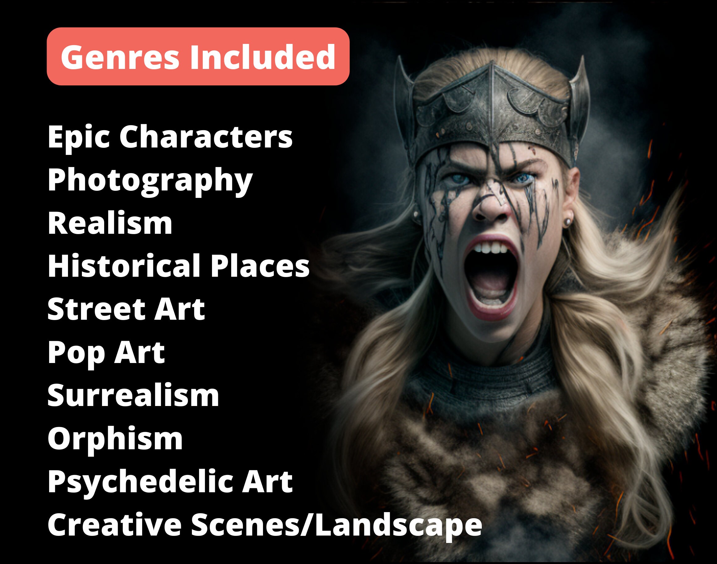 1000+ Midjourney Prompts | 20 Genres of Digital Art | AI Generated Art ...