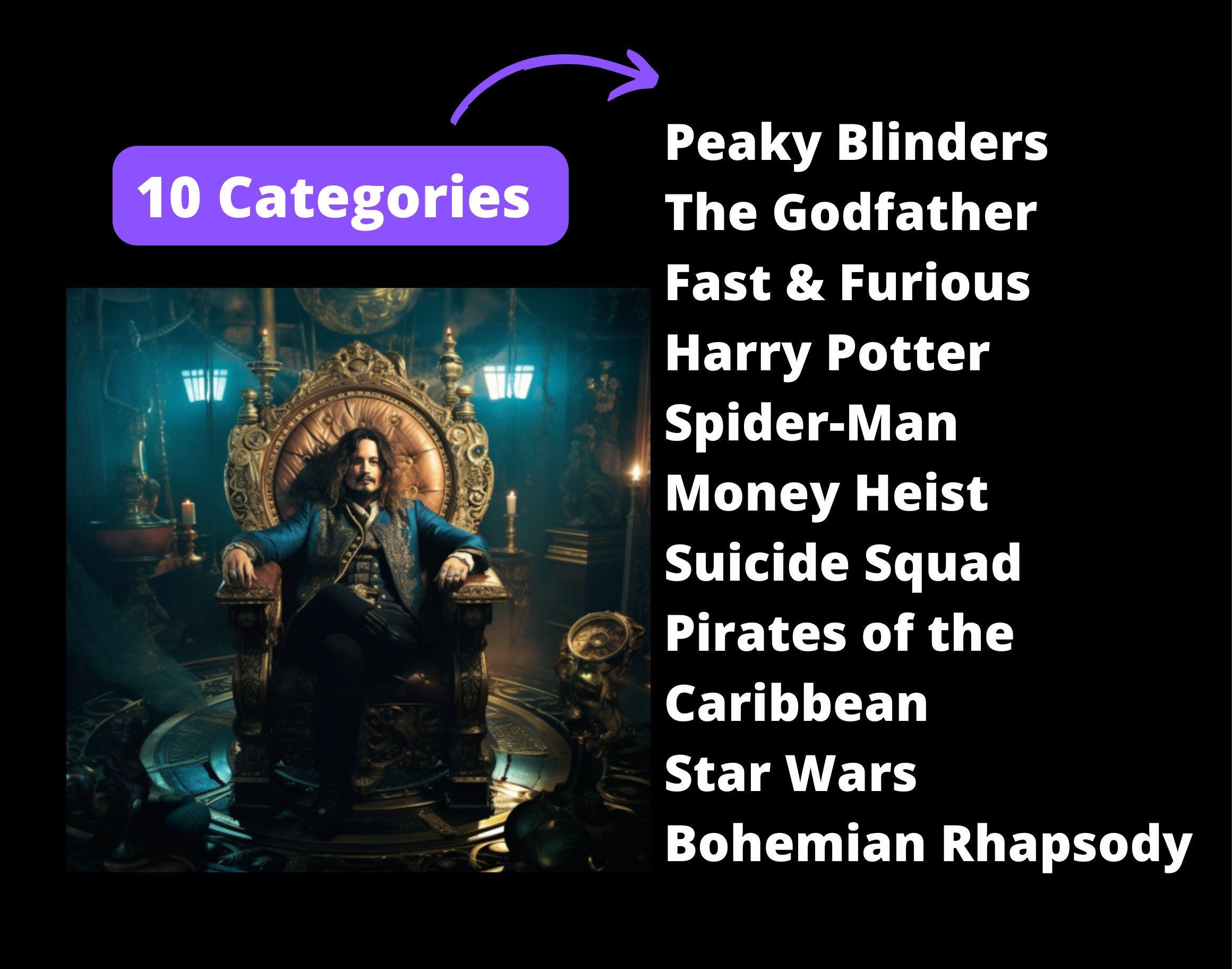 500+ Midjourney Prompts for Movie Fans | AI Art | Midjourney Prompt ...
