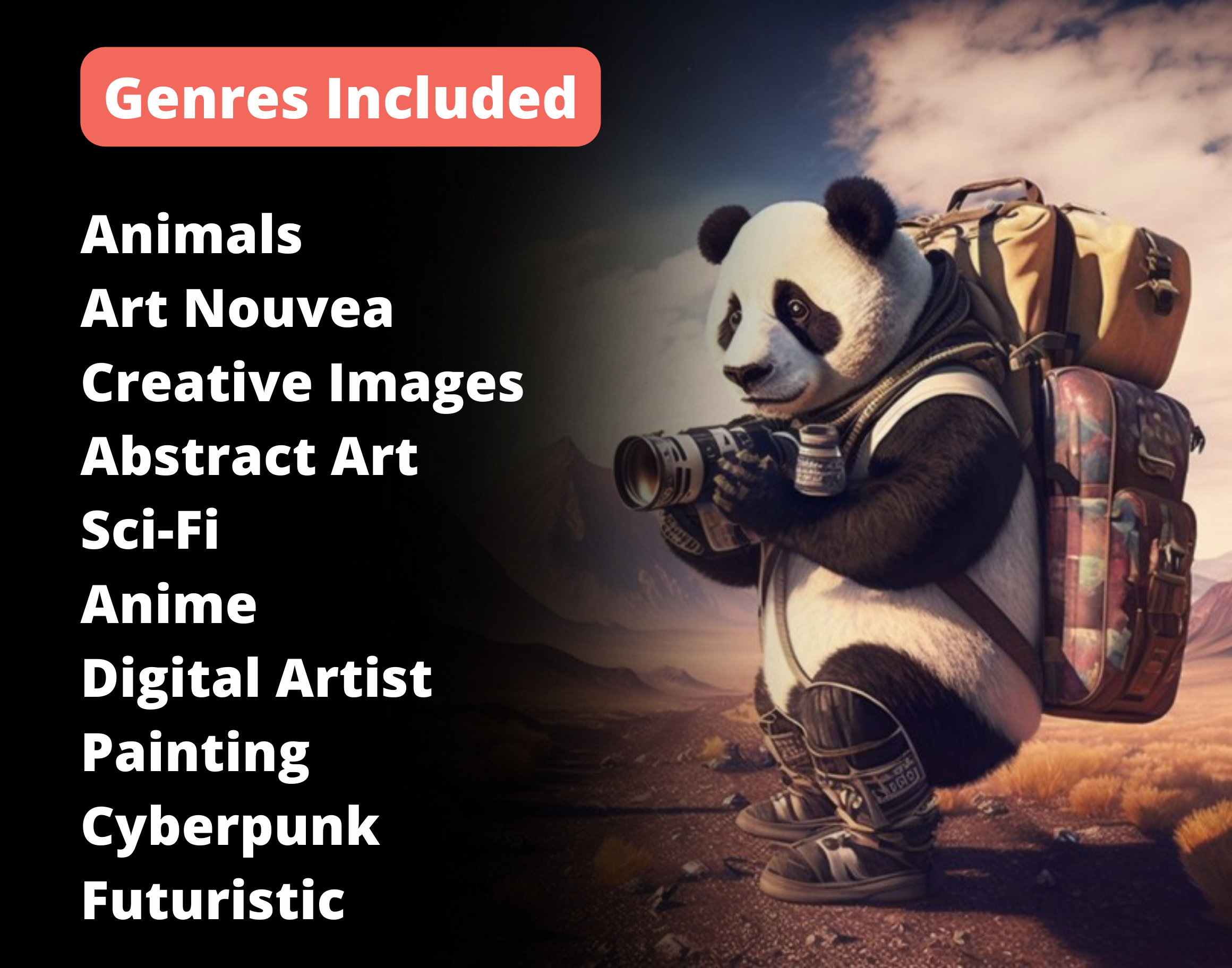 1000 Midjourney Prompts 20 Genres of Digital Art AI Generated Art ...