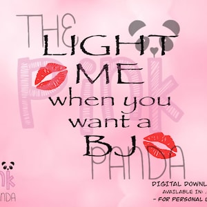 Archivo SVG: Light Me When You Want A BJ, calcomanía de vela SVG Cricut, silueta (archivos .svg + .png)
