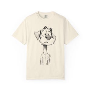 Funny Dog T-Shirt, Cartoon Canine Tee, Pet Lover Gift, Quirky Animal Shirt, Unisex Graphic Tee
