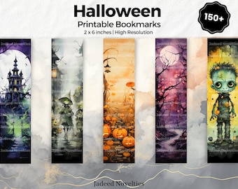 halloween digital bookmark |book markers | Bookmark Set| bookmarks halloween bookmark set | Halloween Clipart | halloween digital papers