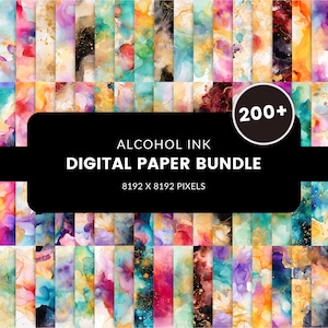 Digitaal papier met alcoholinkt | verloop van regenboogkleuren| aquarel achtergrondtexturen | heldere pastelkleurige aquareltextuur
