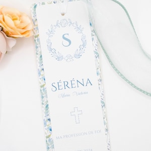 Regalo per gli ospiti del battesimo, souvenir personalizzato per il battesimo o la comunione, segnalibro souvenir, segnalibro personalizzato - SERENA