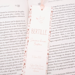 Regalo para Invitados, souvenir de bautizo o comunión, marcapáginas souvenir floral de bautizo, padrino madrina o regalo de invitado *BERTILLE*