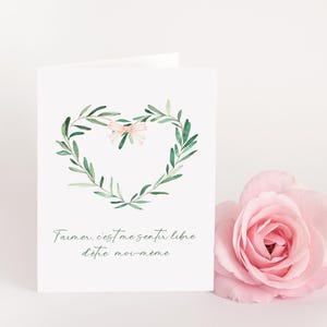 Valentinstagskarte zum Verschenken, kleine Liebesbotschaft, Karte für Verliebte, gefaltetes Format 10x15