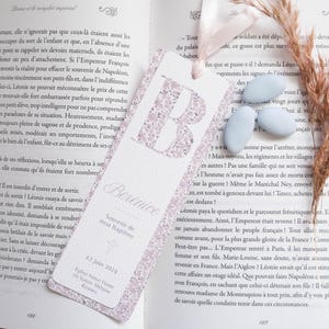 Regalo per gli ospiti del battesimo, souvenir personalizzato per il battesimo, prima comunione, segnalibro ricordo, regalo per gli ospiti personalizzato - APOLLINE