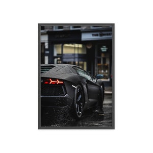Digitales Sportwagen Poster