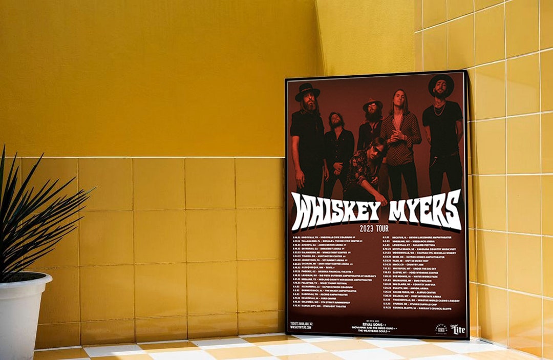 Whiskey Myers Tour 2023 Poster Music Tour 2023 Poster Home Etsy