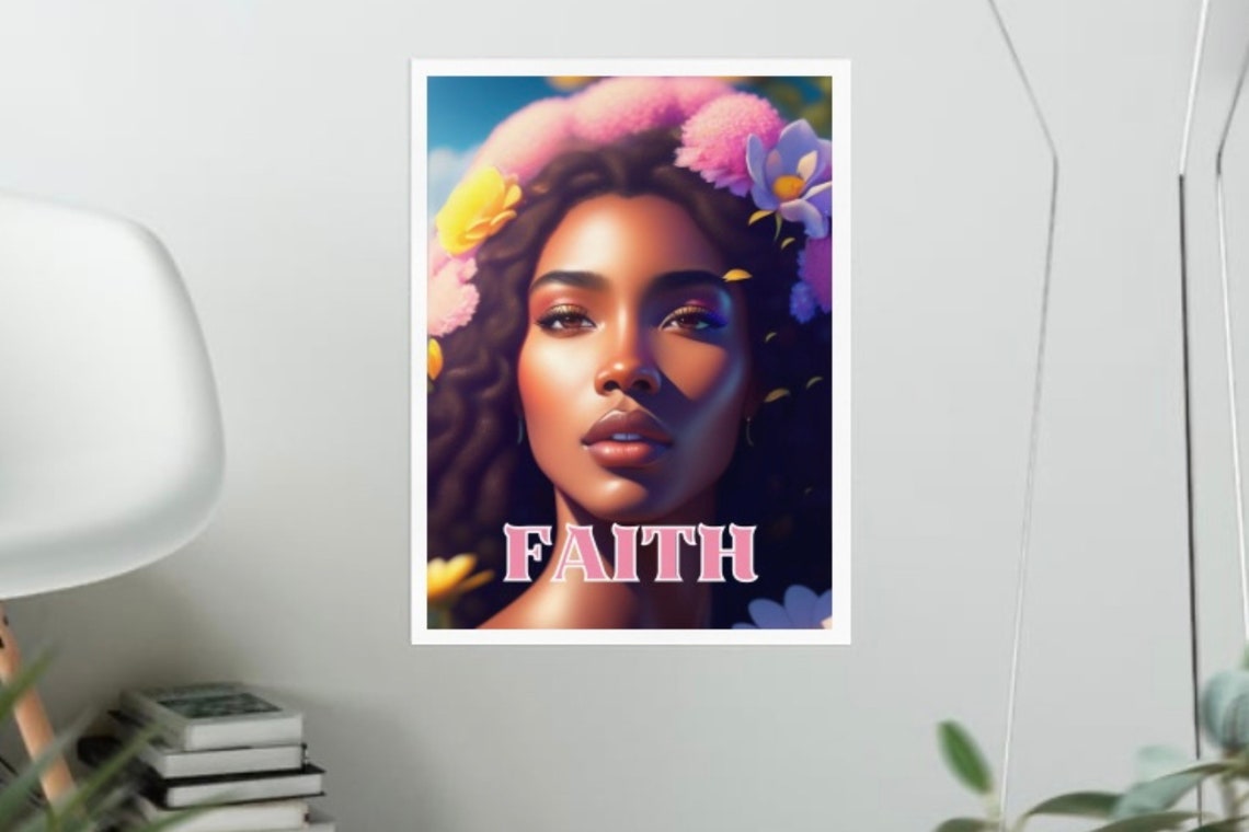 Printable Wall Poster African American Woman Black Girl - Etsy
