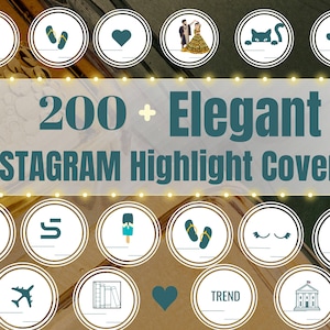 Dark Green Instagram Highlight Covers | Neutral Story Instagram Highlights | Esthetician IG Highlights Pack | Bookstagram, Vintage Line Art