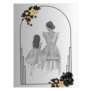 Biglietto d'auguri pieghevole "Ti amo mamma" - Biglietto d'amore madre-figlia - Regalo per la festa della mamma - Biglietto di auguri per il compleanno della mamma - Il regalo migliore per la mamma da parte della figlia.