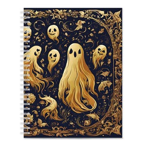 Ghost Notebooks Gothic Style Black And Gold