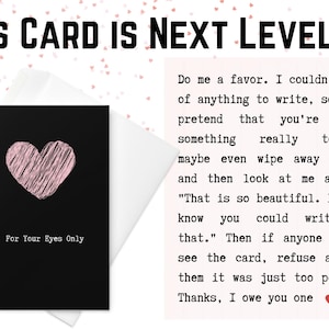 Extremely Funny For Your Eyes Only Greeting Card- Funny Birthday Card For Men- Surprise Your Bff