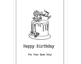 Extremely Funny For Your Eyes Only Birthday Greeting Card- Funny Birthday Card For Men-Surprise Your Bff Hilarious Secret including Envelep