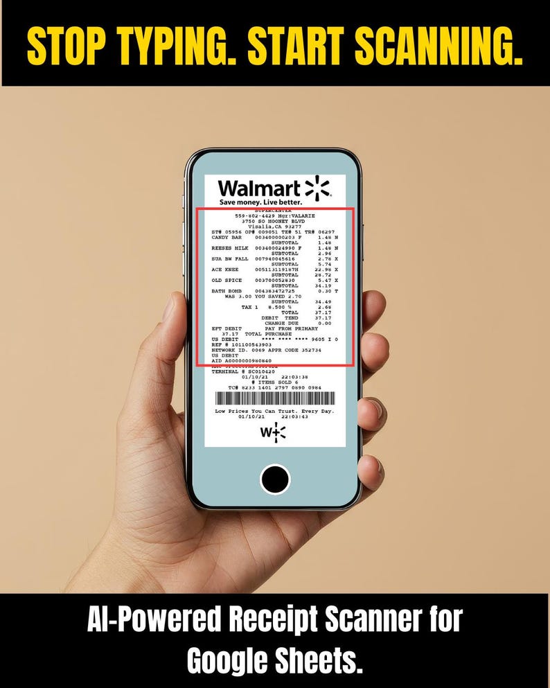 Receipt Scanner and Budget Dashboard for Google Sheets image 2
