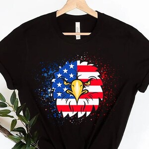Eagle American flag 4th of July Shirt, American flag Shirt, Independence day Shirt, Freedom Shirt, Patriotic tshirt, Gift for 4th of July