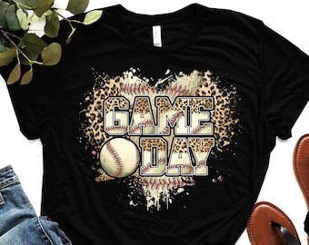 Baseball Mom Game Day Shirt, DTF Print