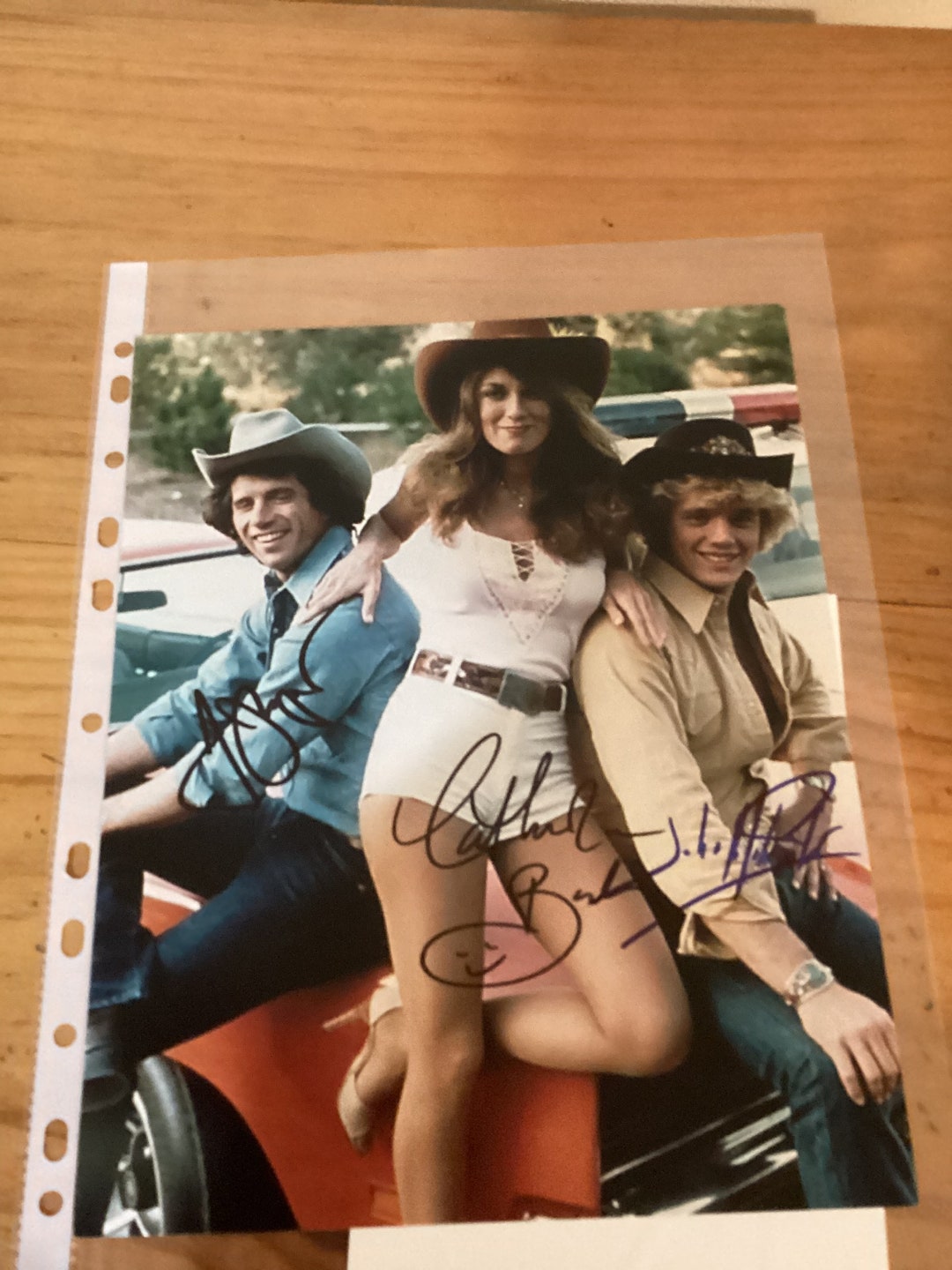 DUKES OF HAZZARD CAST signed autographed photo COA Hologram main image 1