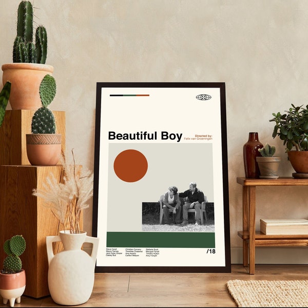 Beautiful Boy Movie Poster, Beautiful Boy Print, Movie Poster, Midcentury Art, Minimalist Art, Vintage Poster, Retro Poster, Wall Decor