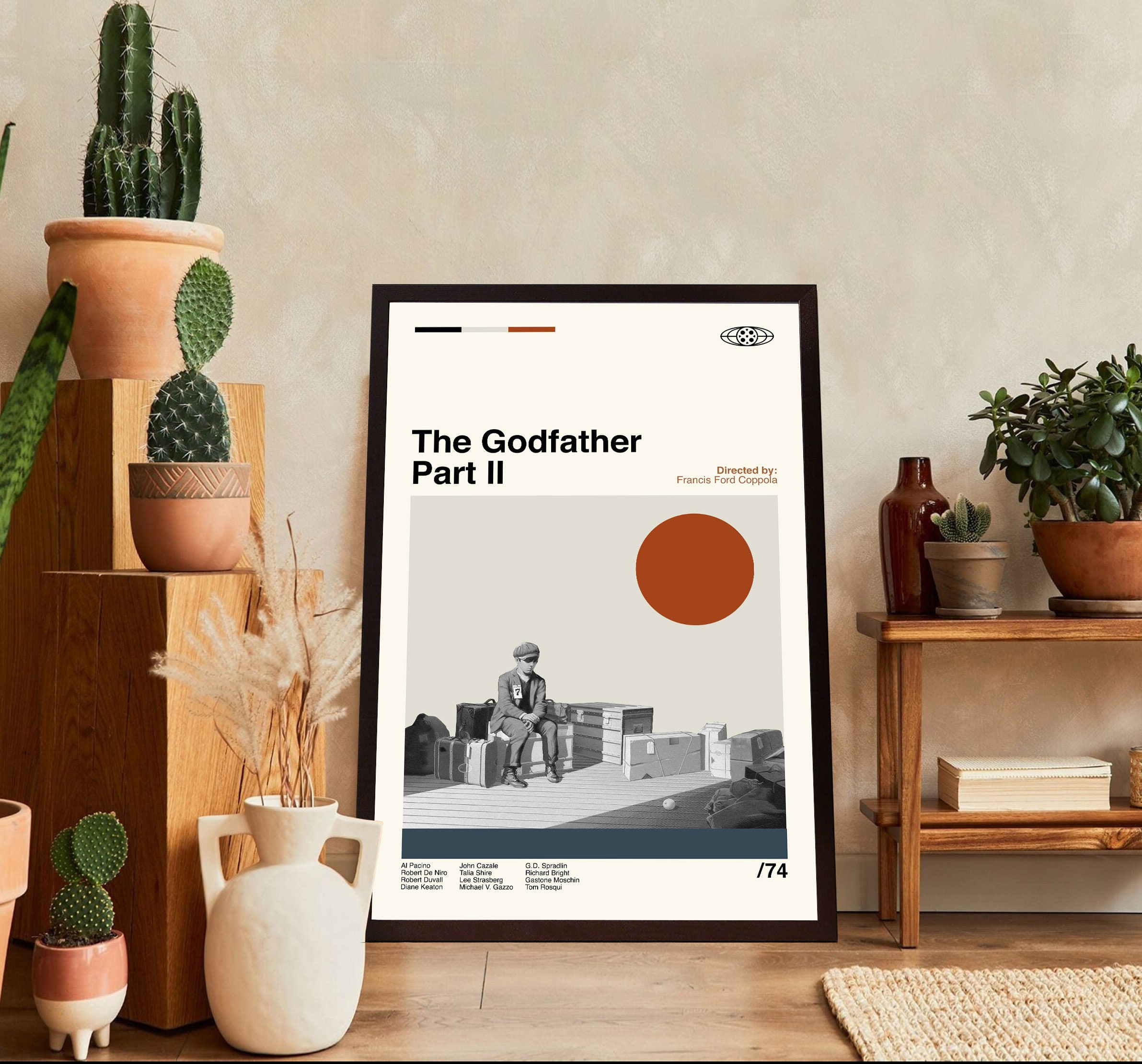 The Godfather 2 Poster Vintage Movie Poster Modern Art Etsy Australia