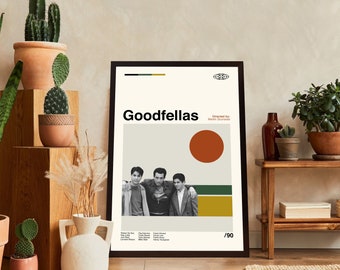 Goodfellas Movie Poster, Goodfellas Print, Midcentury Art, Minimalist Art, Film Poster, Vintage Poster, Retro Poster, Wall Decor, Wall Art