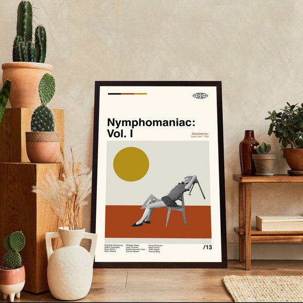 Nymphomaniac Vol I Poster, Nymphomaniac Movie, Film Poster, Wall Art, Minimalist Art, Retro Poster, Vintage Poster, Gifts For Her