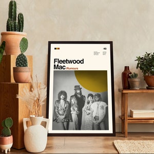 Mangd Fleetwood Mac Poster Music Poster Vintage Posters for Room Aesthetic Canvas Art Poster and Wall Art Picture Print Modern Family Bedroom Decor