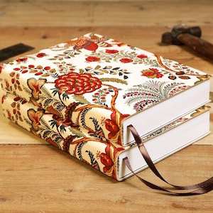 Handmade Leather Journal Notebook – Allover Flower Bunch (Mazzo di Fiori) | Travel Diary Gift for Her, Writers & Poets