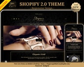 Luxury Shopify 2.0 Theme • Responsive Design • Shopify Website Template • Black & Gold Shopify Store Template • Video Banner included